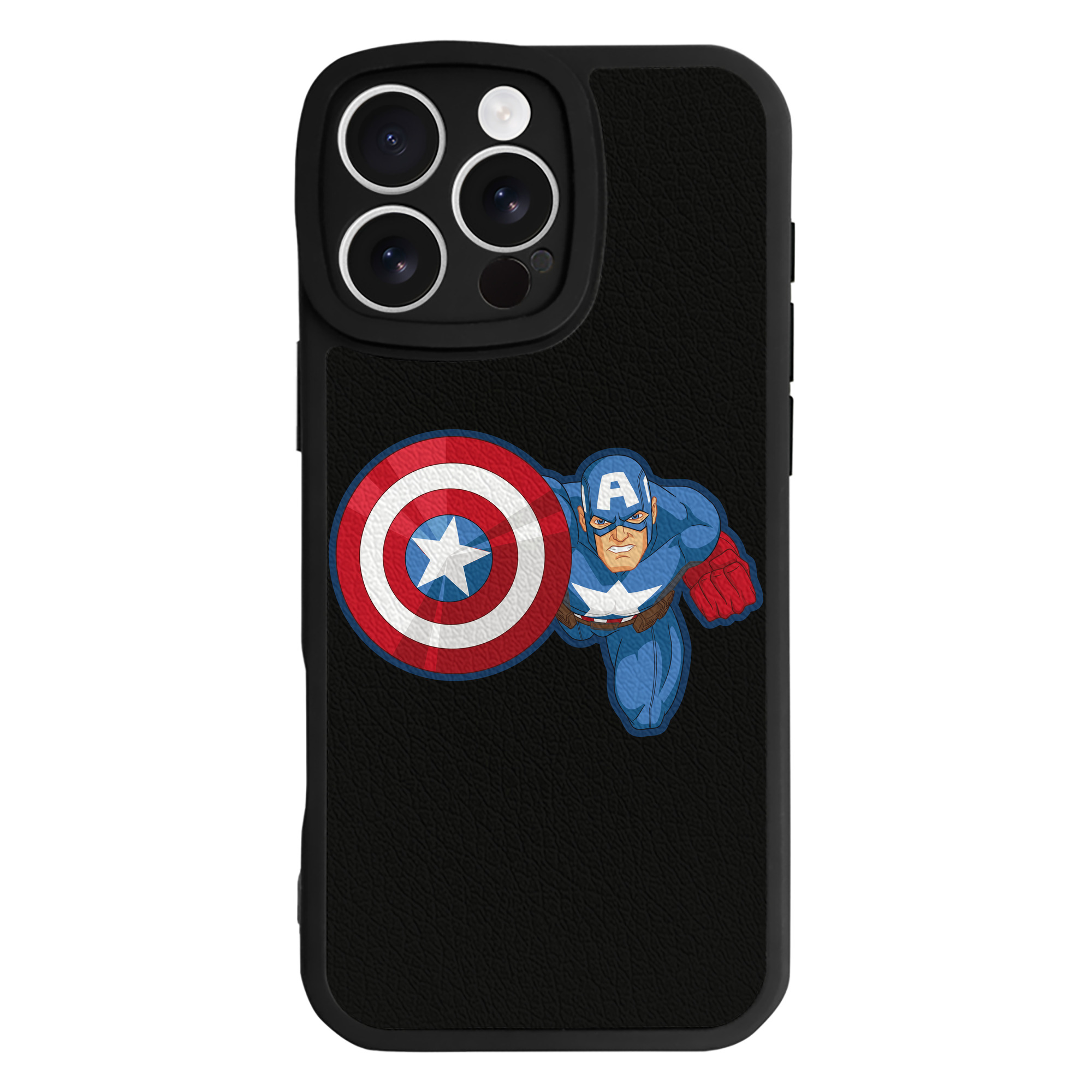 （画像用） アベンジャーズ The Avengers 【iPhone 16シリーズ対応】シリコンスマホケース（レザー調） 材質：シリコン